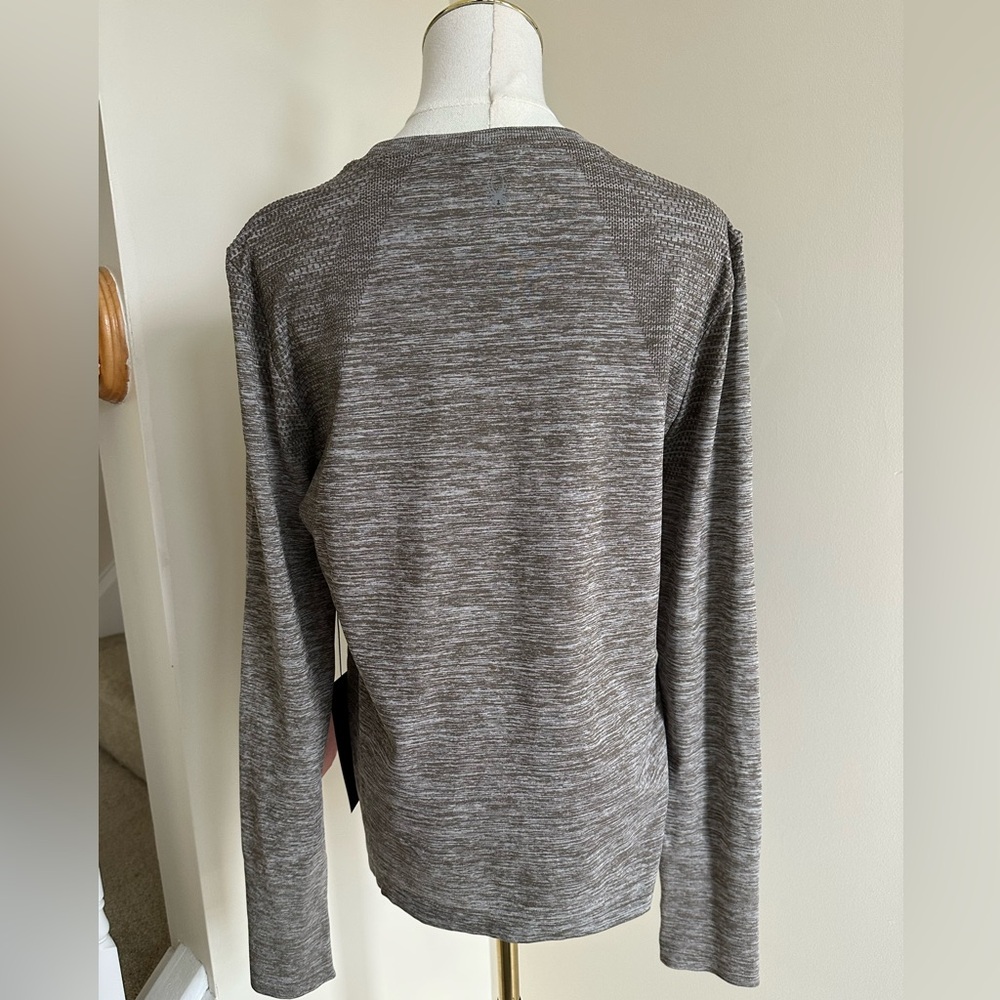 NWT Spyder Active Beige Long Sleeve Shirt - Large - Picture 5 of 11